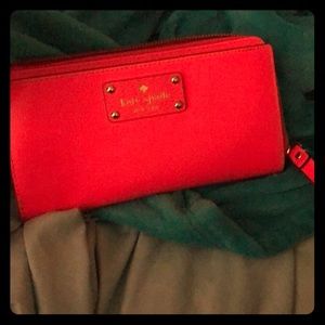 Kate Spade hot pink clutch
